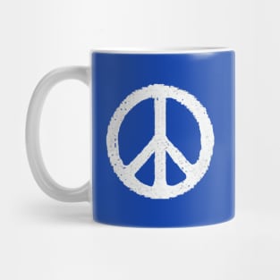 Retro 80's World Peace Symbol Mug